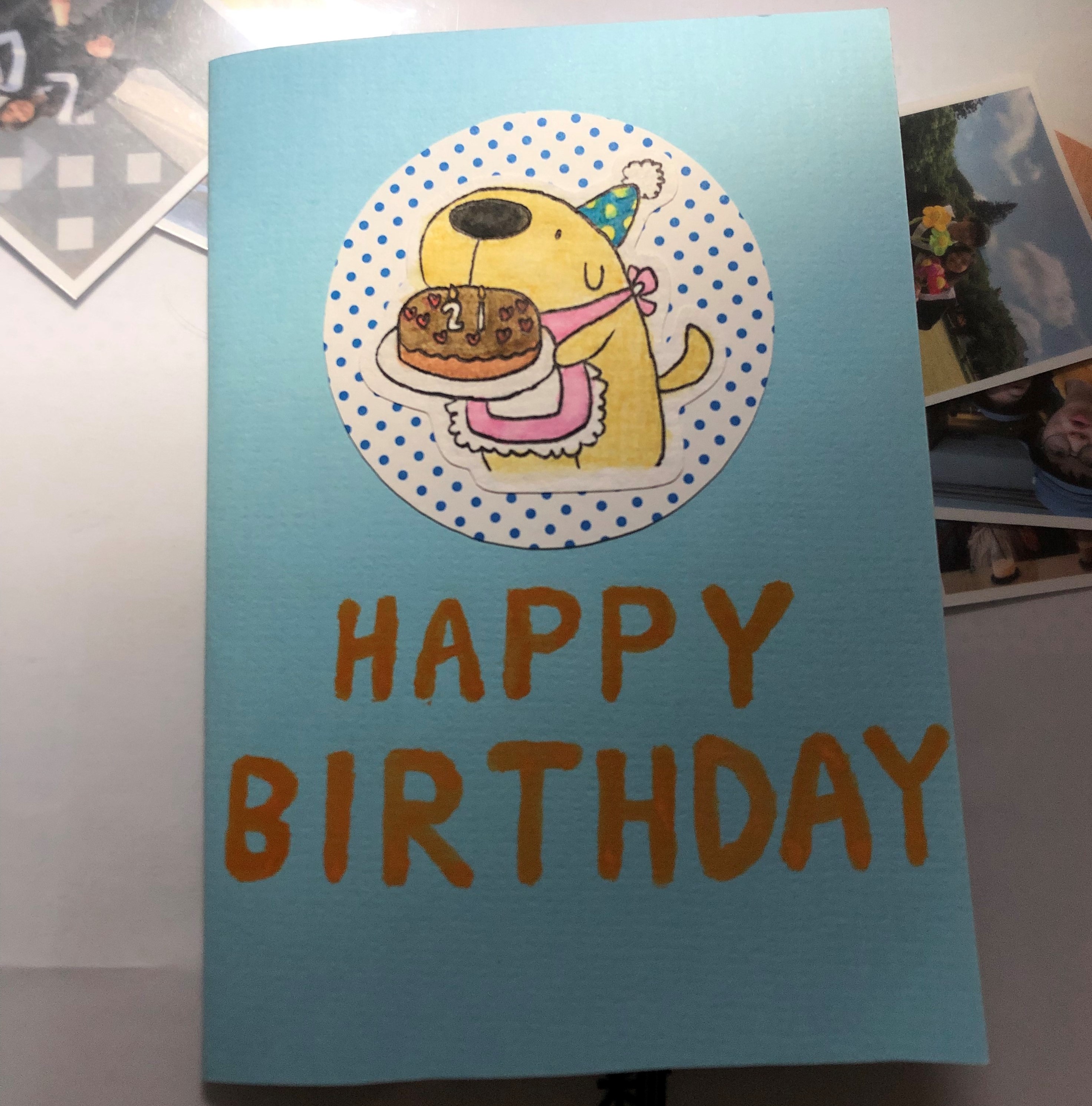 WATERCOLOR BIRTHDAY CARD